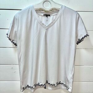 LEO & UGO White T-Shirt - Size 4 /L